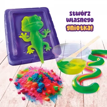Vzdelávací stláčací Liscianigiochi Slumi Science Chameleón 304-PL110971 – praktická vedecká hračka