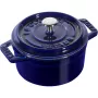 Samostatná mini liatinová panvica Staub Minis — priemer 10 cm, modrá