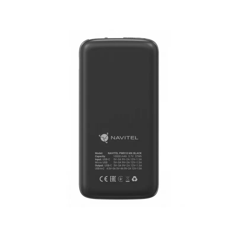 Prenosná powerbank Navitel PWR10 MX čierna 10000 mAh