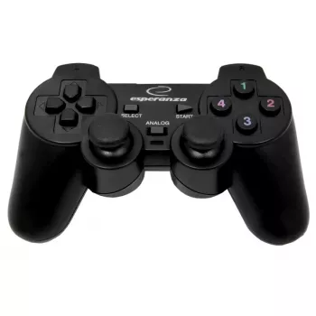 Gamepad ESPERANZA EG102 káblový USB 2.0, podpora PC/PlayStation 3, D-pad, vibrácie, čierny