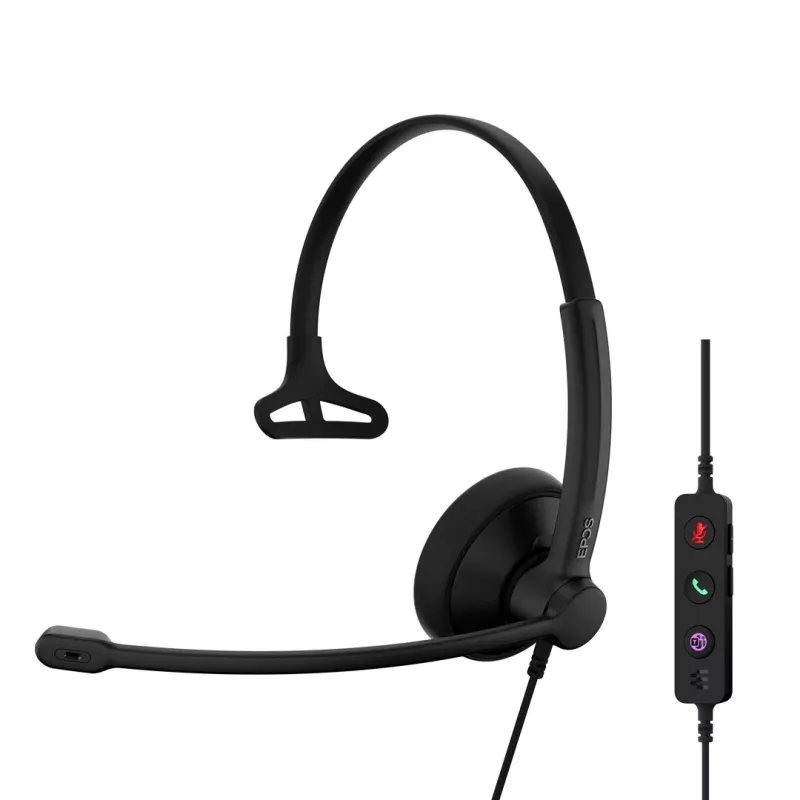 Headset EPOS IMPACT 100 MS Mono USB-C+A káblový nízka hmotnosť 51g