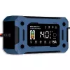 Inteligentná 12V 15A nabíjačka QOLTEC s mikroprocesorom a LCD — pre AGM, GEL, SLA, EFB, LiFePO4 batérie