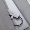 USB hub Aukey CB-H36 — 4-port USB 3.2 Gen 1 Type-A, host USB 2.0, 5000 Mbit/s, hliník strieborný