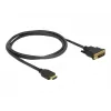 DeLOCK 85652 video káblový adaptér 1 m HDMI typ A (Standard) DVI čierny (85652)