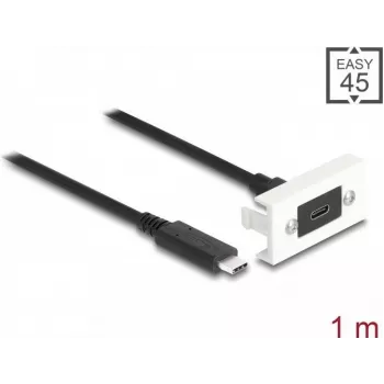 DeLOCK Easy 45 Modul SuperSpeed USB 10 Gbps USB Type-C konektor samica na samec 1m
