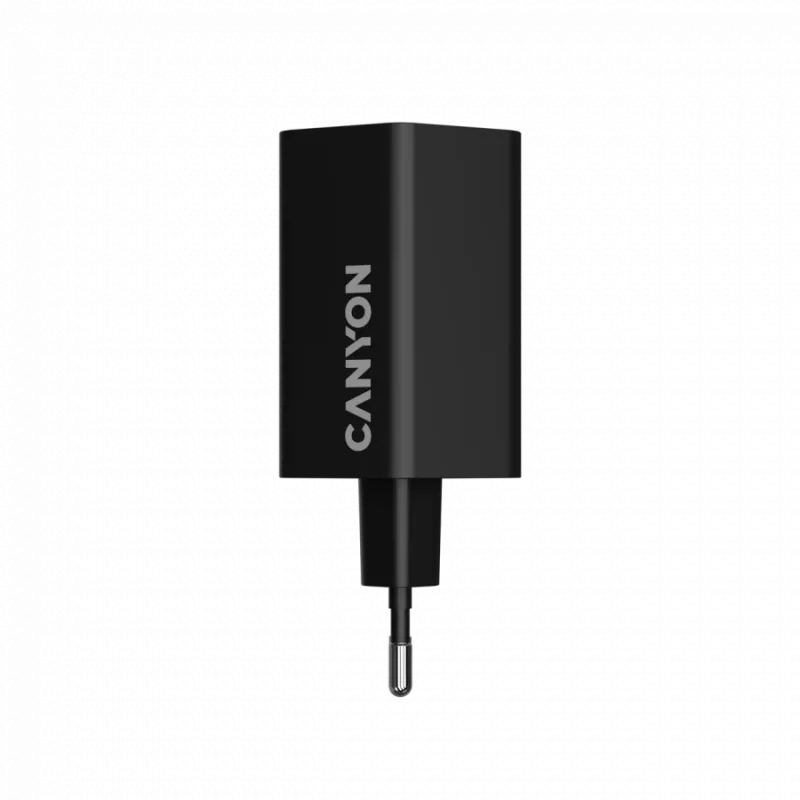 CANYON nabíjačka HEXAGON 65 GaN 65W 2xPD 1xQC EU čierna (CND-CHAHEX65B)