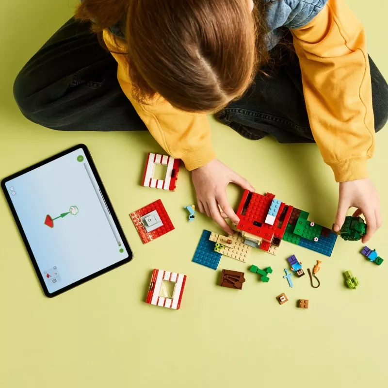 LEGO Minecraft sada 21275 TNT dom v džungli stavebná hračka, 287 dielov, 2 minifigúrky, od 8 rokov