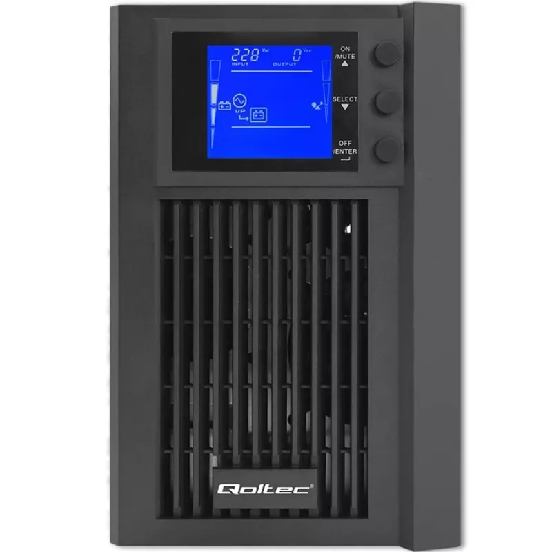 Záložný zdroj QOLTEC 53981 On line 2kVA, kapacita 2000 VA
