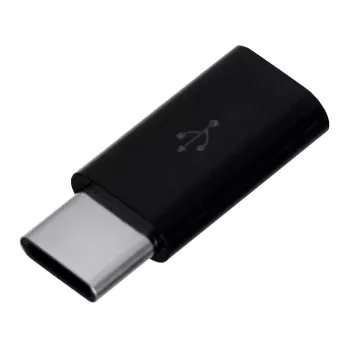 Savio AK-31 / B káblový interface/gender adaptér Micro USB USB 3.1 Type-C čierny