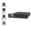 Qoltec 53945 Rack UPS, 1 kVA, 800 W, LCD