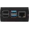 JOY-IT RPI CASE ALU06 - puzdro pre Raspberry Pi 4, hliník, čierne (RB-ALUCASEP4+06)