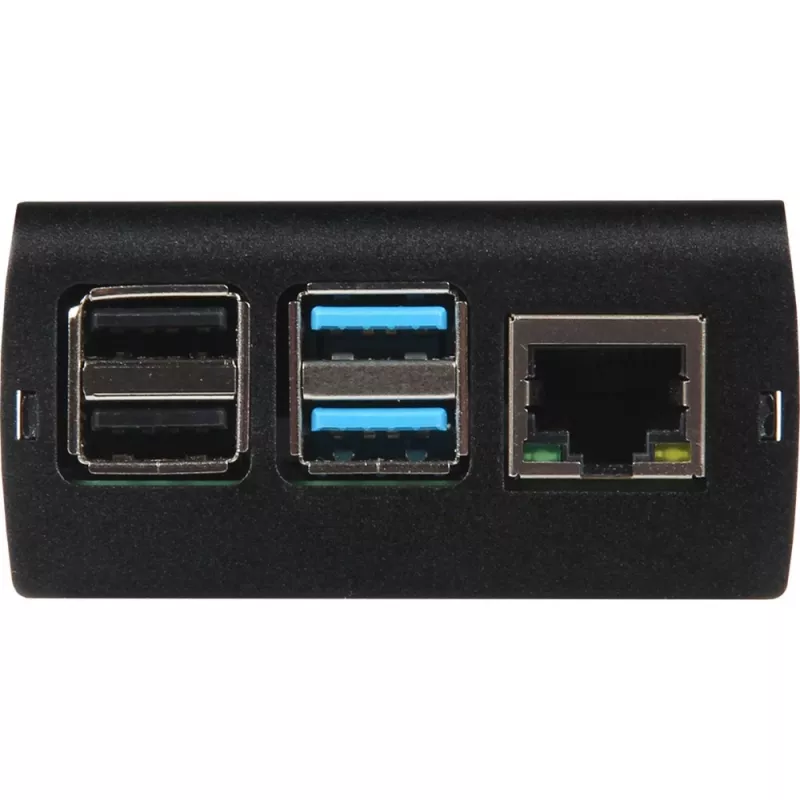 JOY-IT RPI CASE ALU06 - puzdro pre Raspberry Pi 4, hliník, čierne (RB-ALUCASEP4+06)