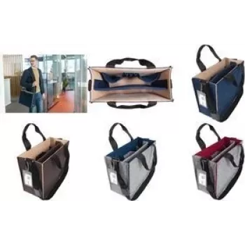 Taška na notebook sigel Desk Sharing Bag Bicolor M hnedá/béžová pre 15,4-palcové notebooky