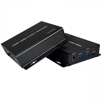 USB3.2 Gen1 predlžovač (extender) až do 100 m, 2x USB-A, 2x USB-C