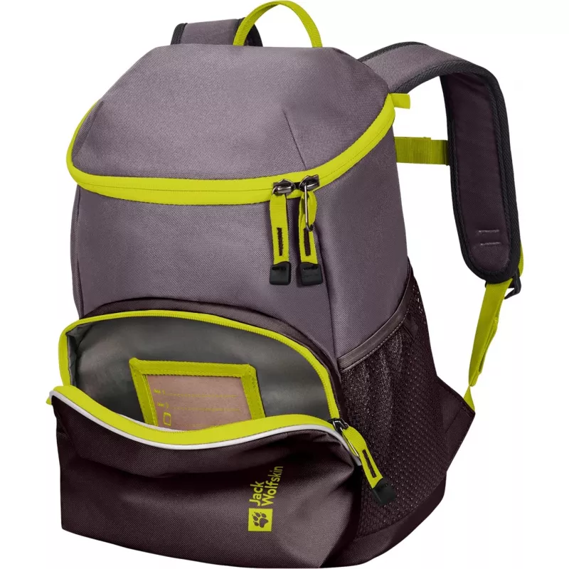 Jack Wolfskin Erlebnis Pack batoh – fialový/neónovožltý, 11 L