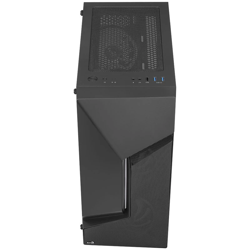 Aerocool Scape-G-BK-v2 Midi-Tower, Tempered Glass, FRGB - čierna