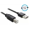 USB kábel DeLOCK 3 m USB 2.0 A - B samec/samec