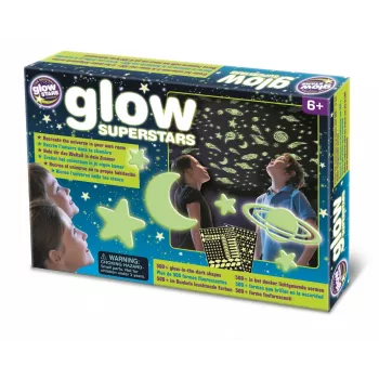 Nálepka na stenu Brainstorm Glow Superstars