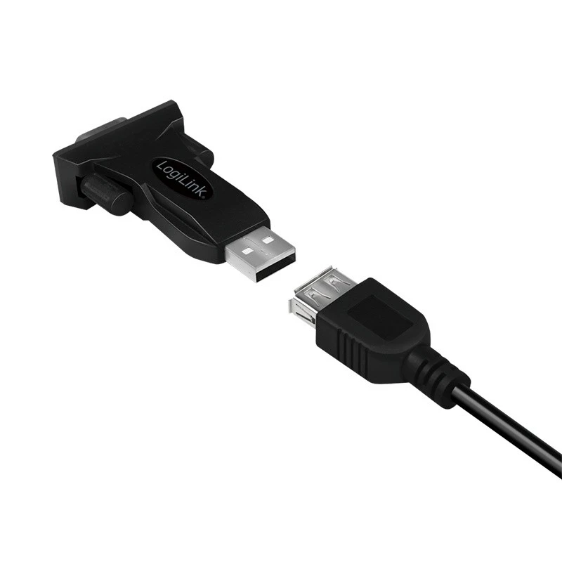 LogiLink AU0002F RS-232 USB 2.0 adaptér samec čierny