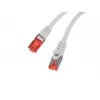 LANBERG Cat6 F/UTP (FTP) sieťový kábel, RJ-45–RJ-45, 10 m, sivý