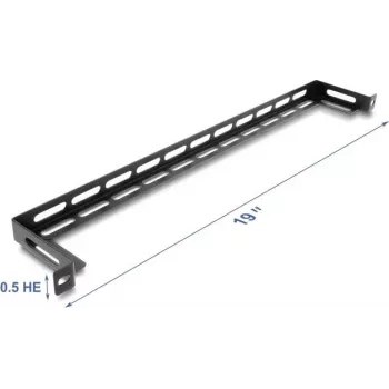 Montážna sada DELOCK 67462 čierny kov pre 19-palcové racky L-panel s uchytením na viazacie pásky
