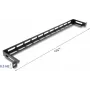Montážna sada DELOCK 67462 čierny kov pre 19-palcové racky L-panel s uchytením na viazacie pásky