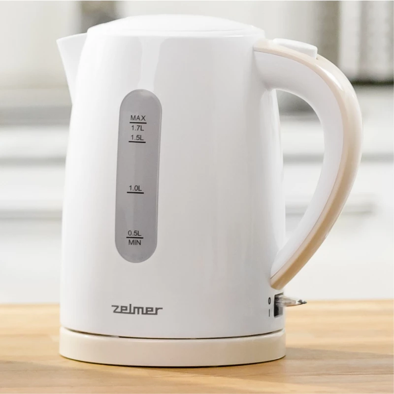 Rýchlovarná kanvica Zelmer 1,7 L 2200 W biela