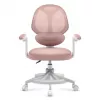 Detská otočná stolička mark adler Junior 4.5 Pink — sieťovaný chrbát, penová sedačka, výškovo nastaviteľná 40–50 cm, podrúčky, bedrová opierka, kolieska (otvorený obal)