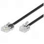 Telefónny kábel Microconnect MPK463S RJ11 na RJ45, 15 m, čierny