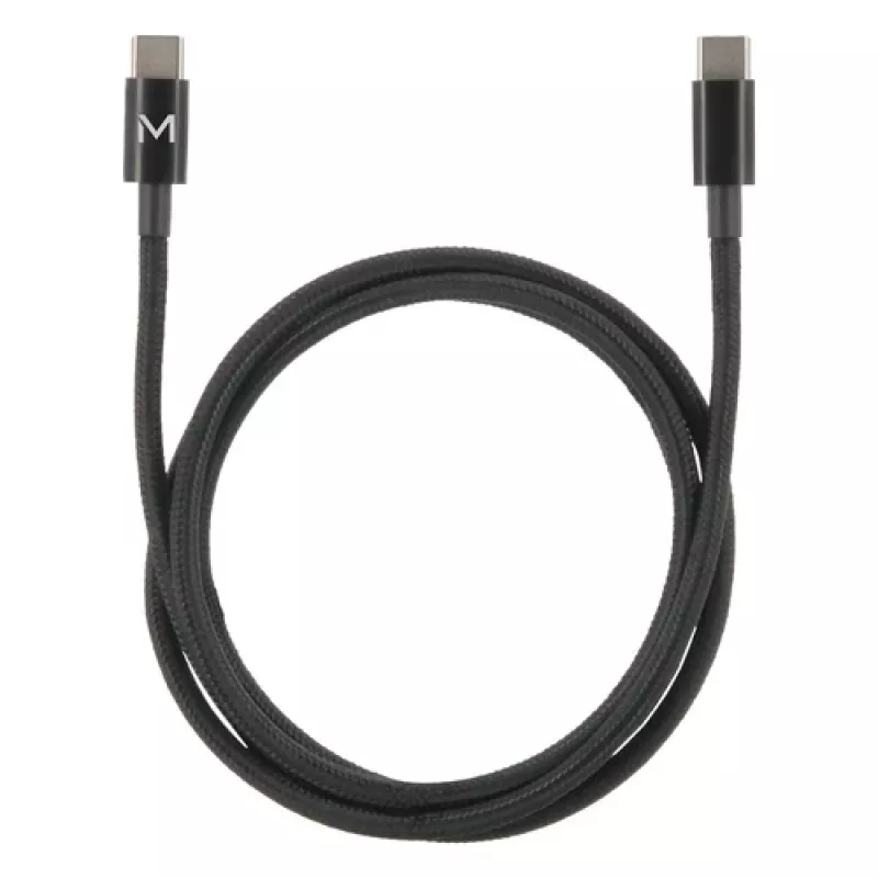 USB kábel Mobilis 001389 USB 2.0 1m USB-C čierny
