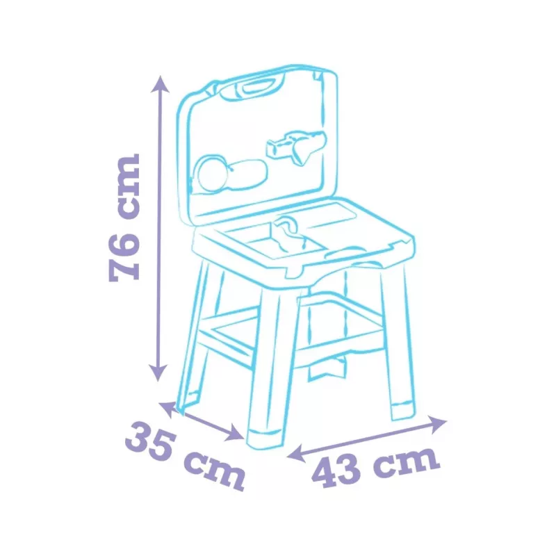Detská kuchynka SMOBY Stitch Kitchen 7600311909 s príslušenstvom – súprava detskej kuchynky pre hru rolí