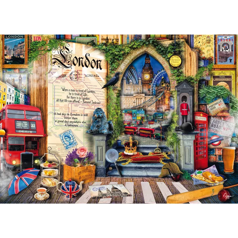 Puzzle 1000 dielikov, Schmidt Spiele Aimee Stewart: Memories of London