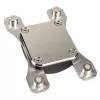 Vodný chladiaci blok Aqua-Computer 21703 — acetal/nikel, socket AM4, 111×75×22 mm, čierna/strieborná