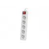 Predlžovací kábel Lanberg PS1-05E-0150-W 1,5 m 5 AC zásuviek interiér biely