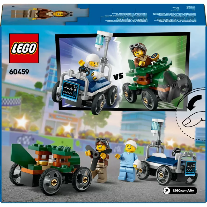 LEGO CITY 60459 Lietadlo vs. nemocničná posteľ