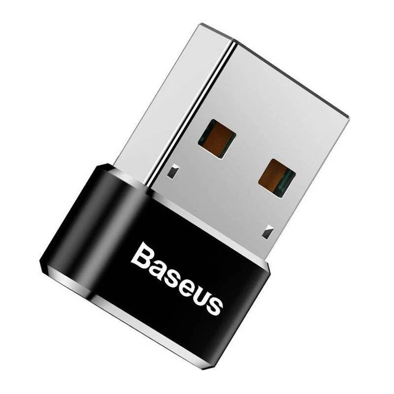 Baseus USB konektor samec na Type-C konektor samica adaptér konvertor čierny