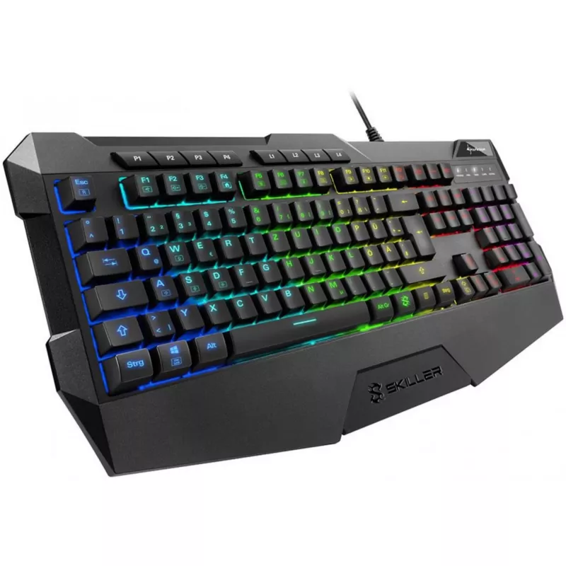 Sharkoon SKILLER SGK4 klávesnica Gaming USB QWERTZ nemecká čierna