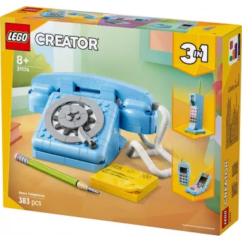 Stavebná hračka LEGO Creator 3-in-1 31174 Retro telefón sada, 383 dielov, 8+ rokov, 70×110×150 mm