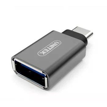 UNITEK Y-A025CGY kábelový interface/genderový adaptér USB Type-C na USB Type-A, kov