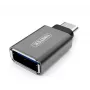 UNITEK Y-A025CGY kábelový interface/genderový adaptér USB Type-C na USB Type-A, kov