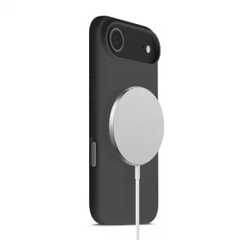 Puzdro na telefón Crong iPhone Air MagSafe Color Cover — čierna
