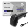 Laserová čítačka čiarových kódov 1D CCD Qoltec 50866, USB, čierna