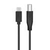 USB A na B kábel TB 1,8 m — čierny, pre tlačiarne