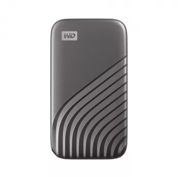 WD My Passport SSD WDBAGF0040BGY – SSD – šifrovaný – 4 TB – externý (prenosný) – USB 3.2 Gen 2 (USB-C port) – 256-bit AES – sivý