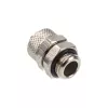 Rovný konektor G1/4 palca na 10/8 mm - lesklé striebro