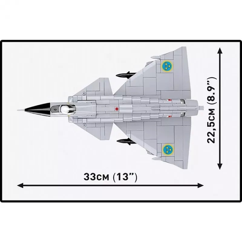 Cobi Blocks Saab AJ 37 Viggen 881-dielna stavebnica