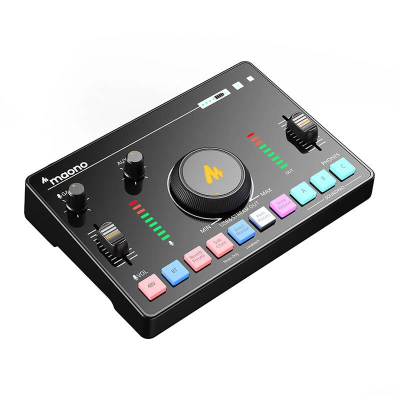 Audio mixpult MAONO AMC2 Neo, 2-kanálový USB mixpult s USB portom
