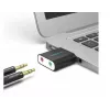 Vention externá zvuková karta USB čierna kov Type