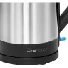 Rýchlovarná kanvica Clatronic 1,5 L 2200 W čierna nerez