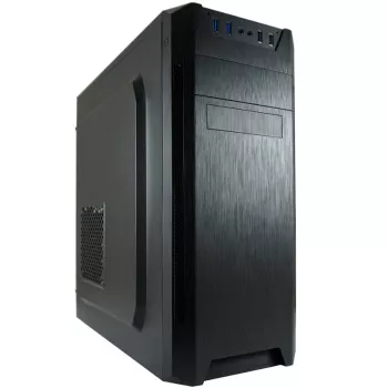LC Power Classic 7040B - MDT - ATX - bez napájacieho zdroja - čierna, brúsený hliník / čierna - USB/Audio